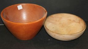 Two Wood Bowls