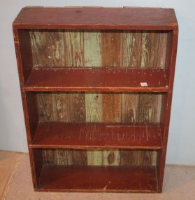 Three Shelf, Primitive Bookcase 25
