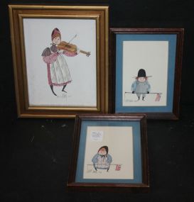 Three P. Buckley Moss Limited Edition Prints 2- 5