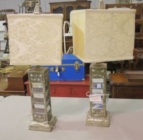 Pair of Mirrored Lamps 33