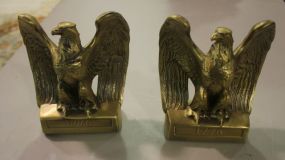 Pair of Brass Eagle Bookends by P.M. Craftsman 4