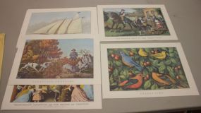 12 Framing Prints Travelers Currier and Ives Calendars