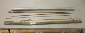 Vintage Tonkin Cane Fly Fishing Rod 0' Horrocks Ibbotson Lucky Strike 3pc.