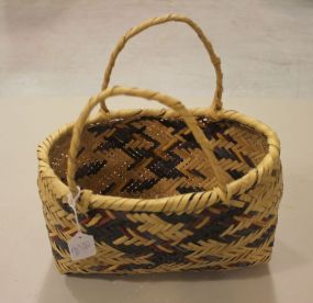 Choctaw Basket with Double Handles 11