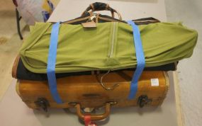 Vintage Samsonite Suitcase, Two Garment Bags