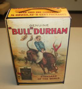 Reproduction Cardboard Bull Durham Box 7