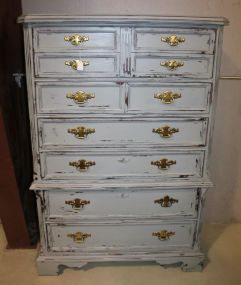 Country Blue Distressed Chest on Chest 40