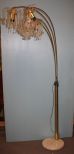 Contemporary Brass Floor Lamp and Marble Base 15
