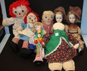 Group of Eight Dolls