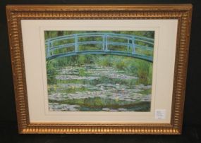 Print of Bridge Over Water lily Pond 16