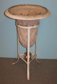 Resin Pot in Iron Stand