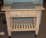 Kitchen Island with Tile Top 40