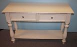 Painted Two Drawer Console 48