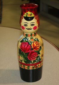 Colorful Wood Hand Painted Wine Bottle Cover 13