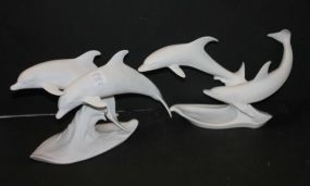 Two Dolphin Porcelains Kaiser Figurines 12