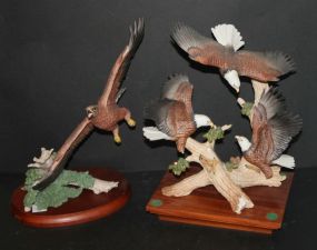 Two Lenox Figurines Wings of power on stand (wing broken, we have it) 13