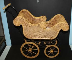 Reproduction Wicker Doll Buggy 22