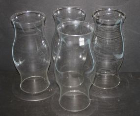 Four Glass Hurricane Shades