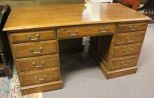 Contemporary Oak Desk 58