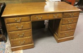 Contemporary Oak Desk 58