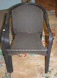 Three Black Vinyl Arm Chairs 24