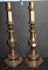 Pair of Brass Lamps 22
