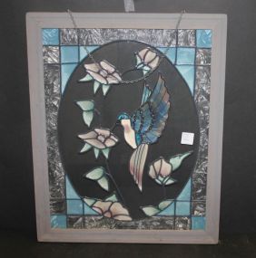 Hummingbird Stain Glass Window 16