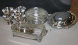 Silverplate Casserole Dishes, Plates, and Sherberts