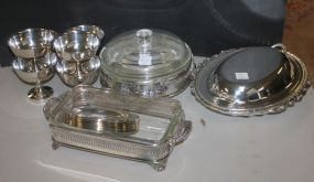 Silverplate Casserole Dishes, Plates, and Sherberts