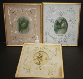 Three Framed Cards in Embroidery Liners 9