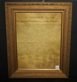 Declaration in Victorian Frame 17