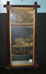 Victorian Tramp Art Troumeau Mirror 13