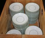 Crate Full of Buffalo China Saucers