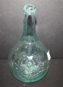 Old Jenny Lind Bottle completely cracked and pins