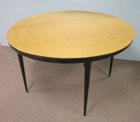 Round Metal Base Table with Particle Board Top 48