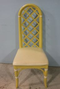 Painted Lattice back Chair
