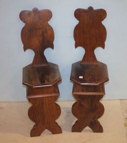 Pair of Unusual Youth Hall Chairs 11 1/2