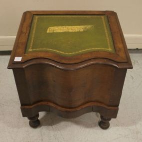 19th Century Bedstep/Commode Leather top 19th century commode or bedsteps; 18