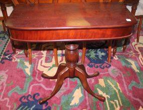 Mahogany Entrance Table Snake leg table with two pull out drawers; 32