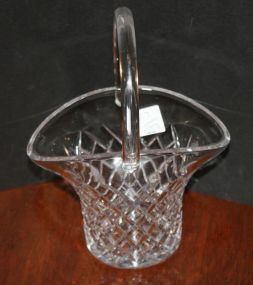 Lead Crystal Hat Basket 9