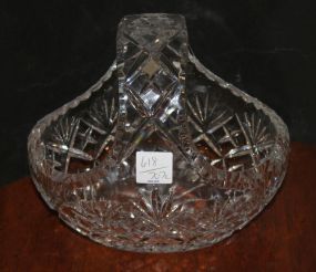 Lead Crystal Basket 7 1/2