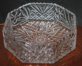 Lead Crystal Bowl 9 1/2