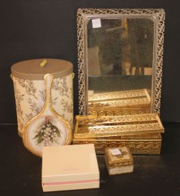Florentine Mirror, Small Box, Kleenex Box, Mirror