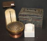 Scales, Metal Box, Brass Frog, Letter Sealer