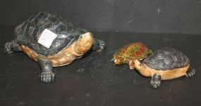 Three Ceramic Turtles