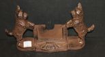 Reproduction Scottie Dog Cast Iron Business Card Holder 6