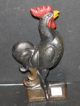 Reproduction Cast Iron Rooster Door Stop 9