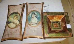 Two Florentine Plaques and Ashtray Plaques 6