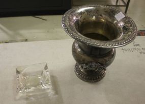 Silverplate Wine Cooler and Ashtray