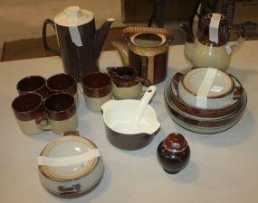 Group of Mugs, Teapot, Pitcher, and Covered Soups